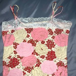 NEW CHADWICKS ROSE LACE TANK TOP: SIZE L 🌹